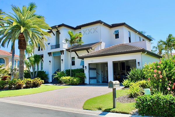 The home at 590 Birdie Lane sold for $5.5 million. Built in 2017, it has four bedrooms, four-and-a-half baths, a pool and 4,297 square feet of living area.