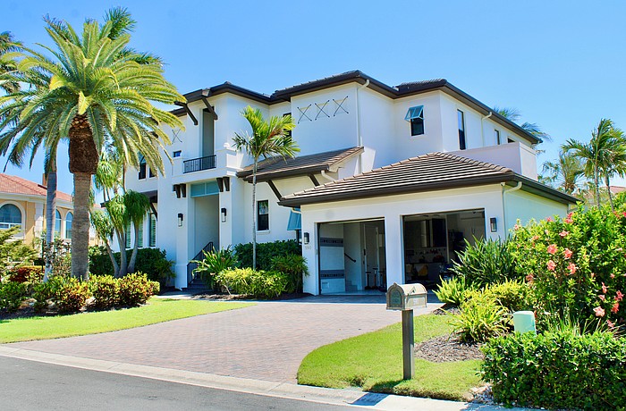 The home at 590 Birdie Lane sold for $5.5 million. Built in 2017, it has four bedrooms, four-and-a-half baths, a pool and 4,297 square feet of living area.