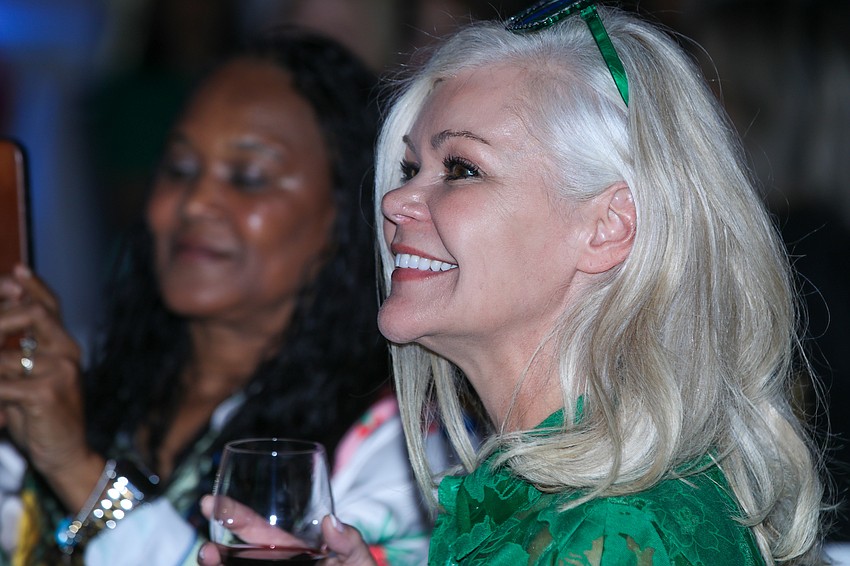 Jennifer Winkler enjoys the show.