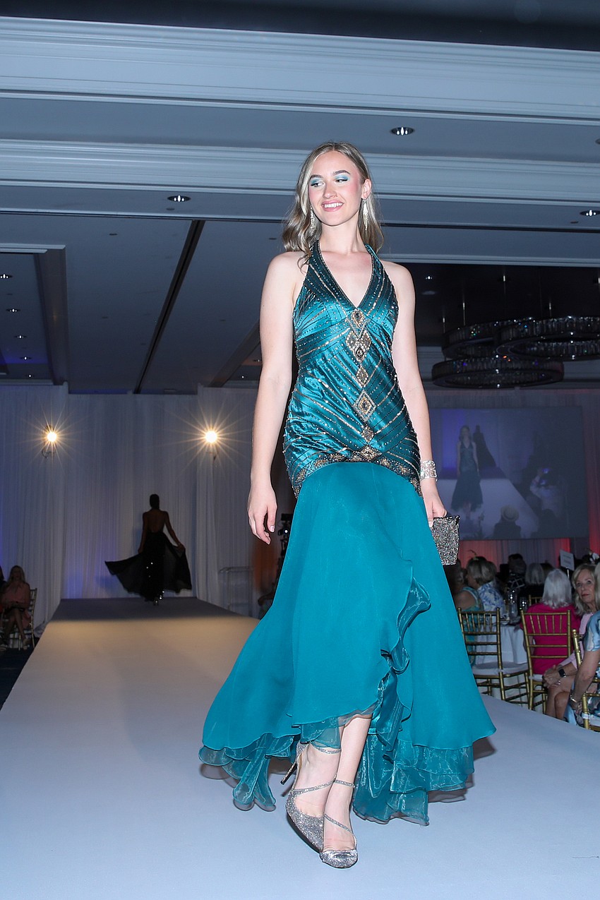 Totally tealed and strappy heeled.