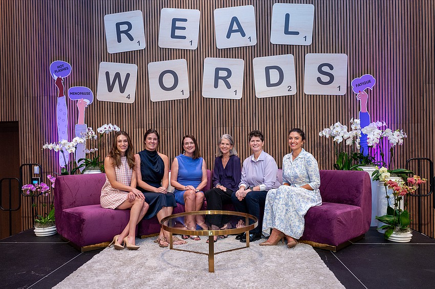 Sarasota Memorial Hospital Foundation Team Rachael Fisk, Rachel Williamson, President Stacy Corley, Sally Schule, Renee Cseresznye and Ali Valvo