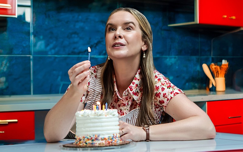 Rachel Moulton stars in Florida Studio Theatre's time-travel tale, "Birthday Candles," which runs through May 17 at FST's Gompertz Theatre.