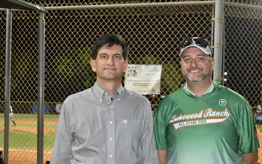 Nate Carr is the vice president of Lakewood Ranch Little League, and Alan Dolhi is the president.