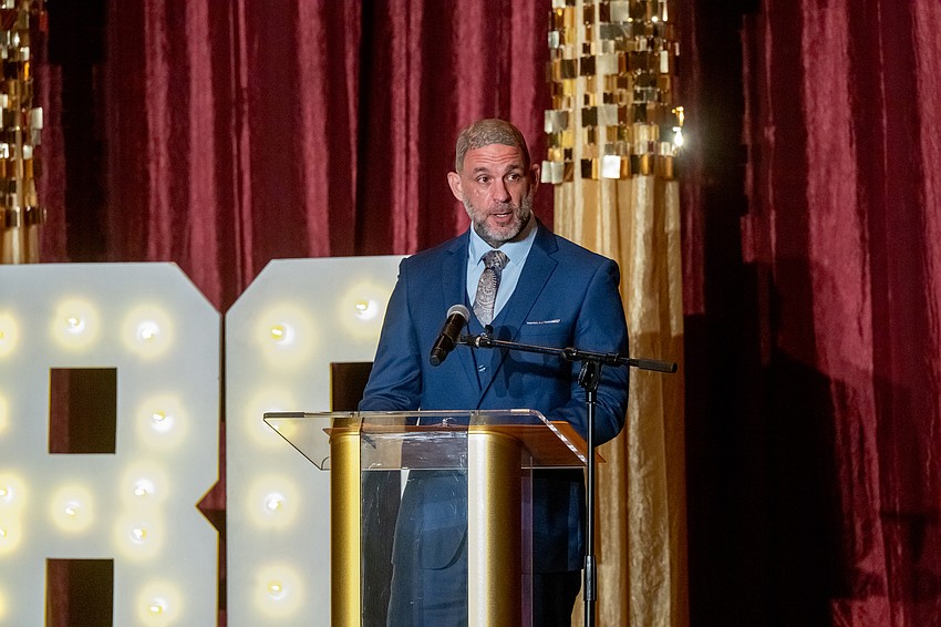 Sgt. Steve Morin addresses attendees.