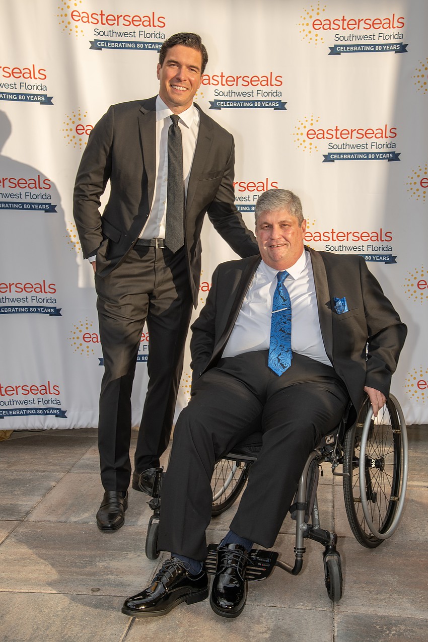 Keynote speaker Will Reeve with John Berkey