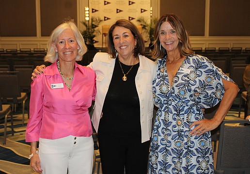Bird Key Yacht Club members Carol Smith, Amy Lazarus and Beth Nothstine played instrumental roles in keeping the club's lecture series fresh this season by inviting friends to tell their fascinating life stories. Closing out the series, Bobbi Brown shared tales from her journey starting a makeup empire.