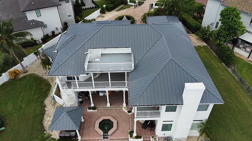 Westfall Roofing replaced the metal roof at 7137 Pelican Island Drive in Tampa.