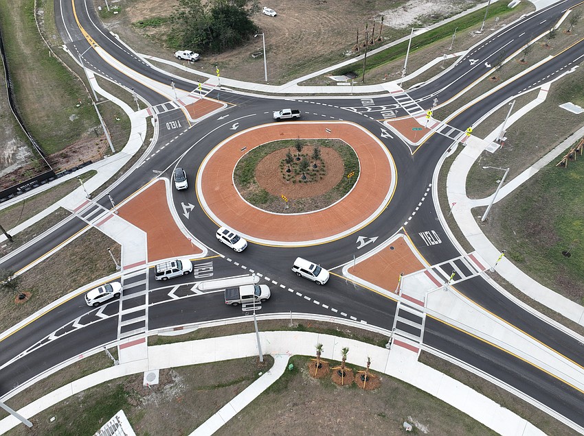 Halfacre Construction Co. built the Apex Road at Palmer Boulevard Roundabout in Sarasota.