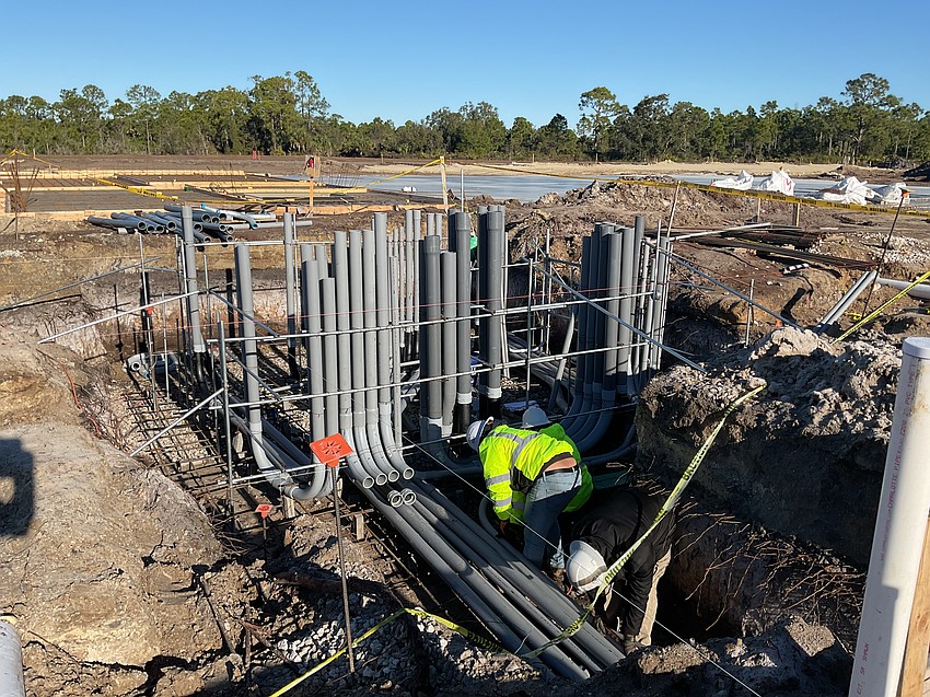 This Sarasota County fleet facility building is designed to house maintenance for county vehicles and includes offices and two motorpool facilities.