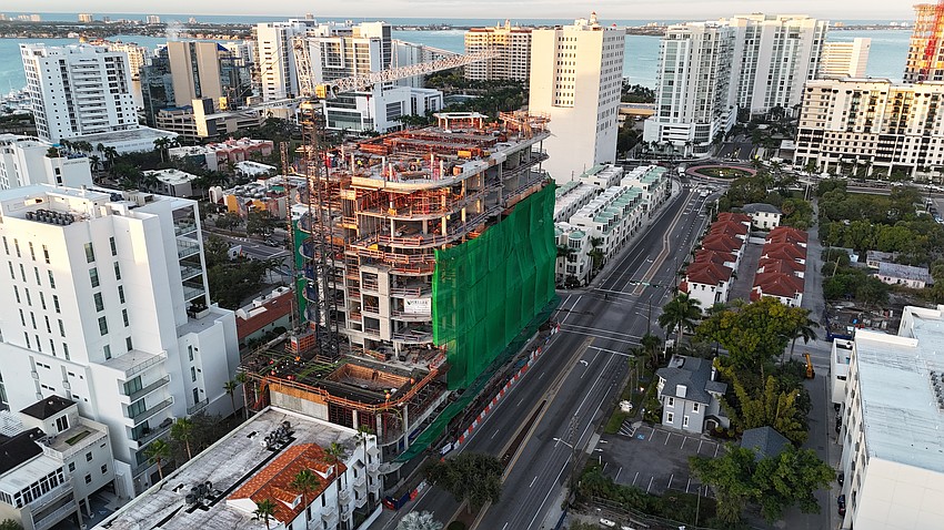 The Edge is a 10-story, luxury condo building on Fruitville and Cocoanut roads in Sarasota.