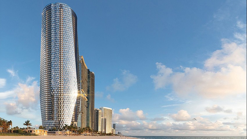 With 63 floors, Bentley Residences in Miami is the tallest residential tower on a U.S. beachfront.