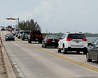 Traffic headed north off Longboat Key often backs up onto the Longboat Pass Bridge as Anna Maria Island has become a congestion hotspot on the barrier islands.