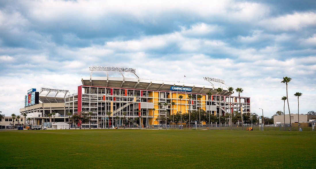 NFL owners voted March 31 to allow the Jacksonville Jaguars to temporarily move to Orlando's Camping World Stadium during the 2027 season while work continues on the team's "Stadium of the Future" in Jacksonville.