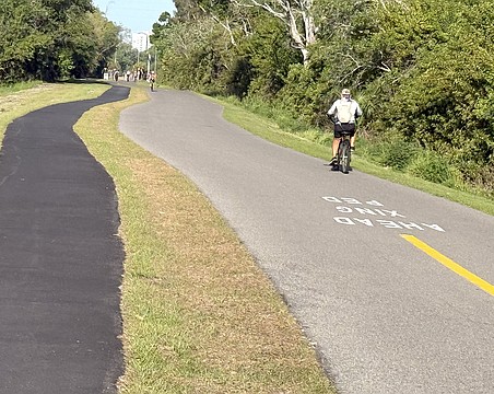 Sarasota County has opened a 1.5-mile stretch of newly bifurcated Legacy Trail, separating bicyclists and other wheeled conveyances from walkers and runners.
