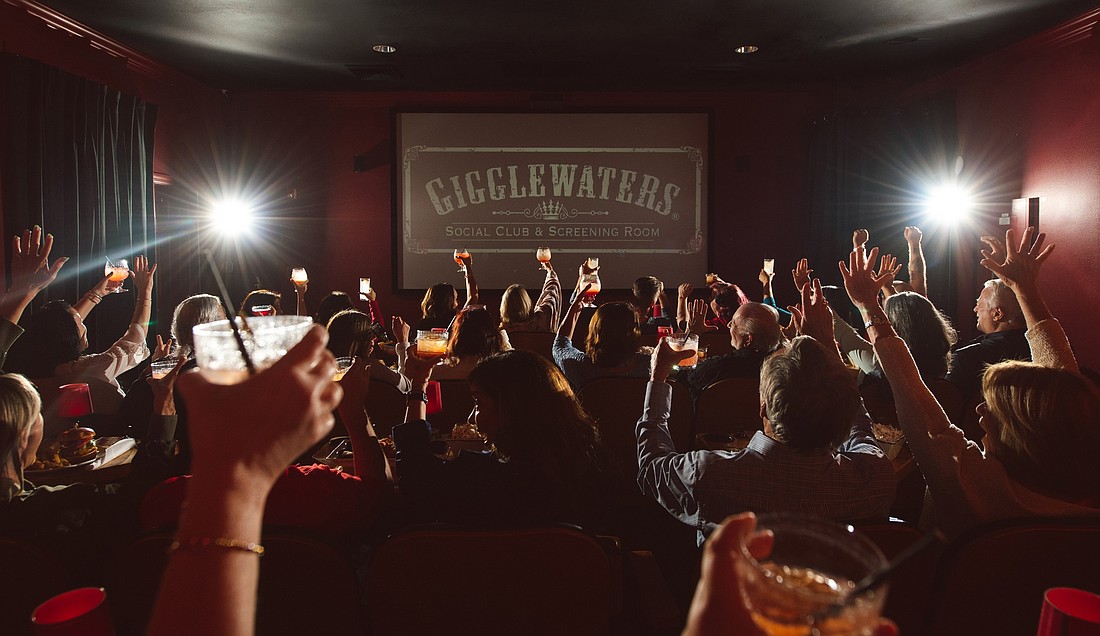 Gigglewaters Social Club and Screening Room in Safety Harbor is a full-service bar and restaurant combined with a 32-seat classic movie theater.
