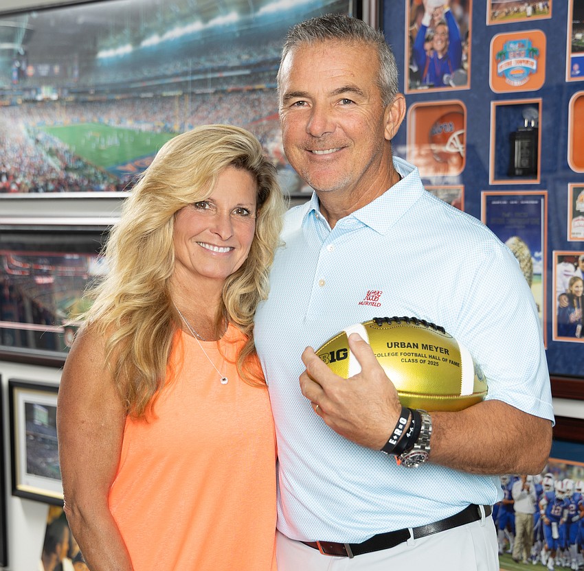Urban and Shelley Meyer have been coming to Siesta Key for more than a decade.