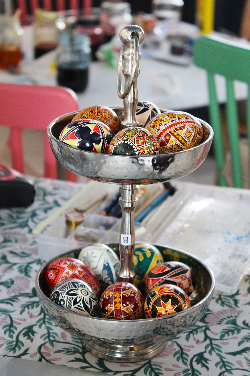 Pysanky is an ancient art craft. The word comes from the Ukrainian word 