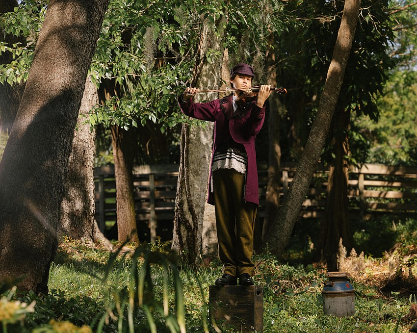 Andrii Padkovskyi plays the fiddler in Asolo Rep's 