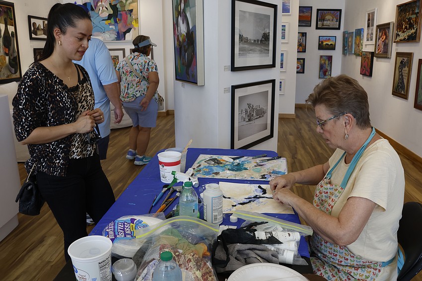 The seventh annual One Daytona Art Festival included live art demonstrations. Photo courtesy of Alexis Meadows