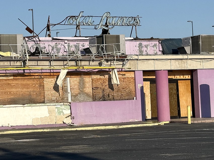 A boarded up Sarasota Lanes now stands empty along Fruitville Road. A boarded up Sarasota Lanes now stands empty along Fruitville Road.