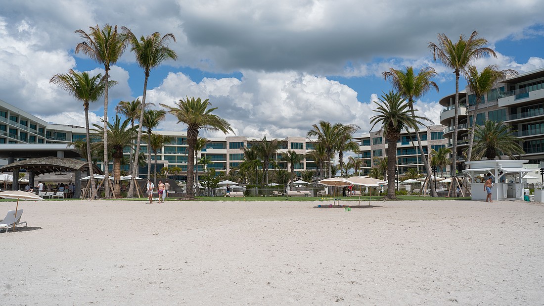 St. Regis at Longboat Key is a gulf-facing resort and condo development on the barrier island of Longboat Key. The Unicorp-developed property opened in 2024 at the former site of the Colony Beach & Tennis Resort.