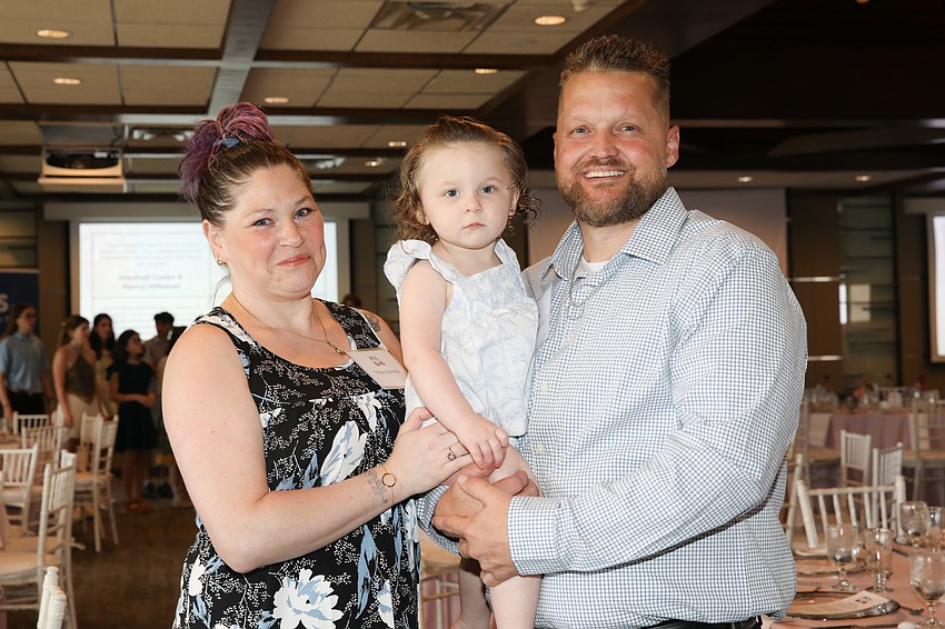 John Marlette, a Hope in Bloom speaker, with his family, Tiffanie and Violet Marlette.