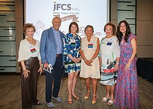 Sheila Weiss, Michael Goldman, Dr. Helene Lotman, Ellen Goldner, Marion Levine and Sasha Rosin make up the Hope in Bloom committee.