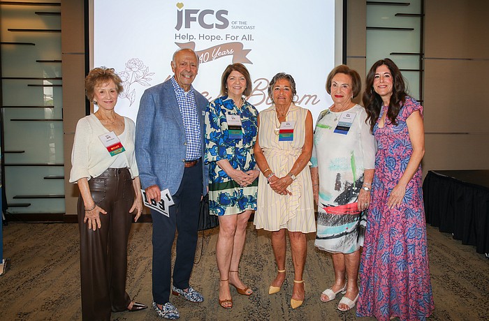 Sheila Weiss, Michael Goldman, Dr. Helene Lotman, Ellen Goldner, Marion Levine and Sasha Rosin make up the Hope in Bloom committee.