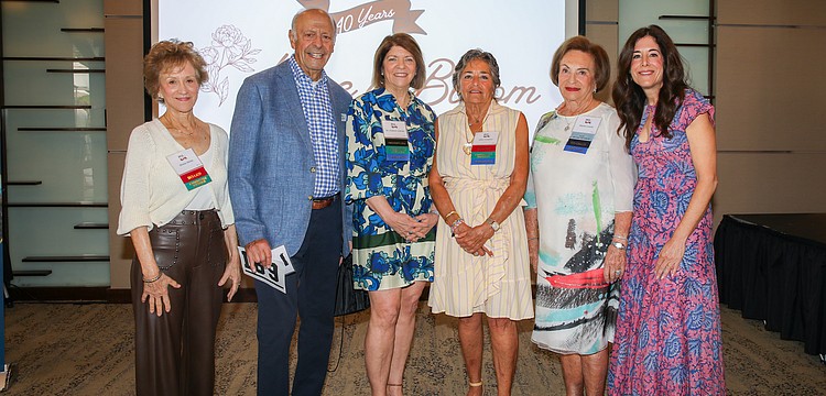 Sheila Weiss, Michael Goldman, Dr. Helene Lotman, Ellen Goldner, Marion Levine and Sasha Rosin make up the Hope in Bloom committee.