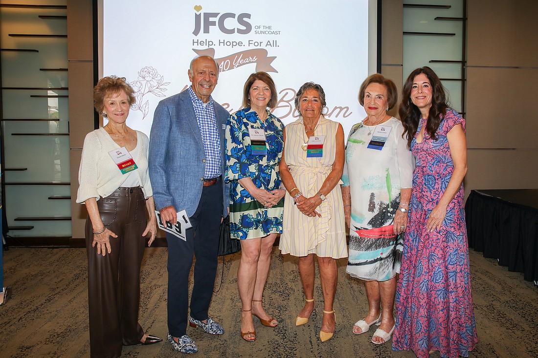 Sheila Weiss, Michael Goldman, Dr. Helene Lotman, Ellen Goldner, Marion Levine and Sasha Rosin make up the Hope in Bloom committee.
