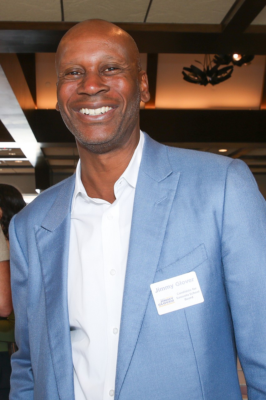 Jimmy Glover attends Hope in Bloom held by JFCS at Selby Gardens.