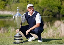 Colin Montgomery, a two-time winner of the Senior PGA Championship, is in the 135-player field committed to play April 16-19.