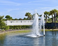 Under Southwest Florida Water Management District's Phase III restrictions, water fountains can only run four hours per day.