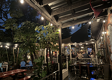 The original Owen's Fish Camp in Burns Court defines the quintessential "cottage."