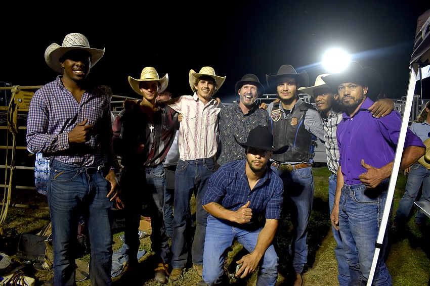 At the Dakin Dairy Farms' Easter Bull Bash April 4, bull riders from Florida and Brazil entertained the crowd.