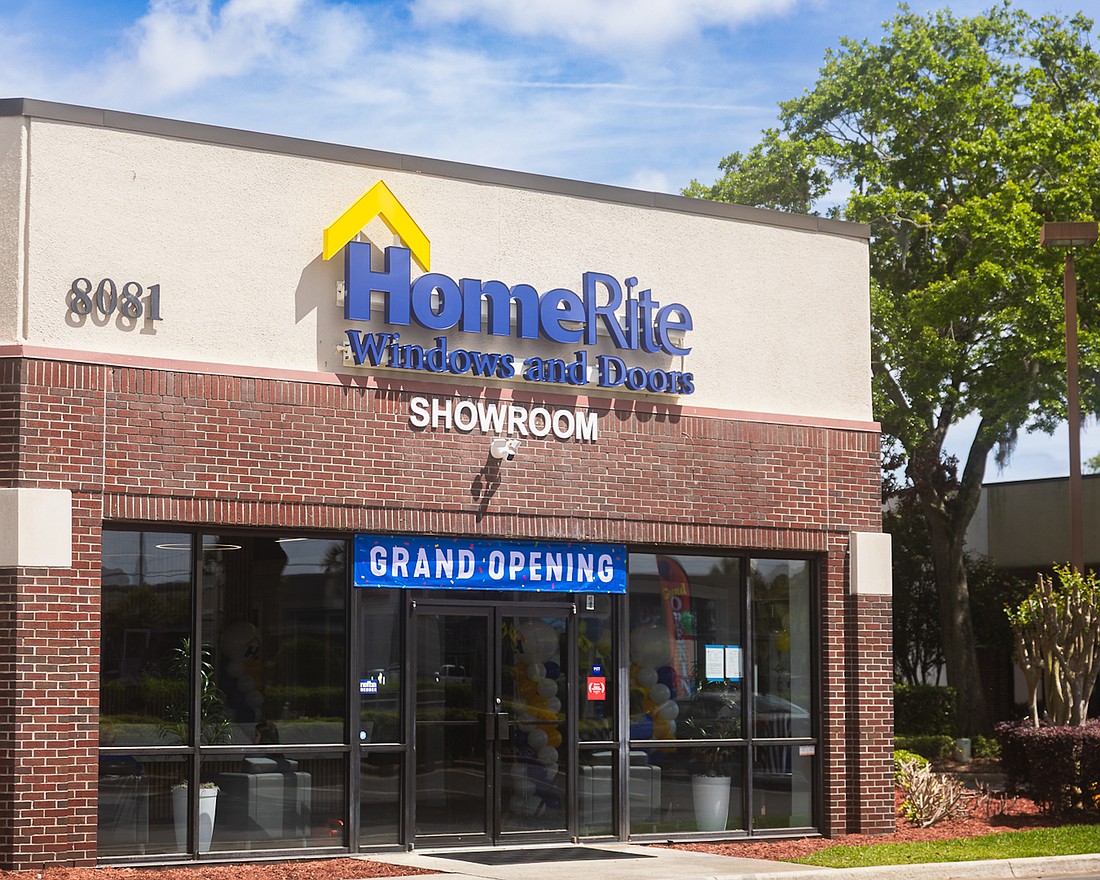 HomeRite Windows and Doors has opened a 6,000-square-foot retail showroom at 8081 Philips Highway, Suite 1. In a release, the Jacksonville-based contractor listed hours of the retail space as 8 a.m. to 5 p.m. Monday through Friday and 9 a.m. to 2 p.m. Saturday.