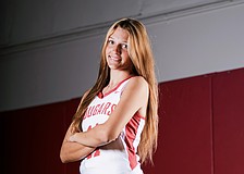 Kayleigh Bergstrom is one of three sophomores alongside Gabby Ulrich and Kaitlin Carolan to lead the Cougars in scoring this season.