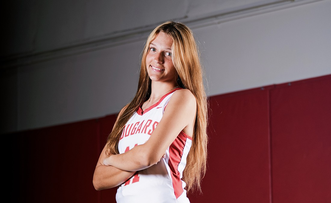 Kayleigh Bergstrom is one of three sophomores alongside Gabby Ulrich and Kaitlin Carolan to lead the Cougars in scoring this season.