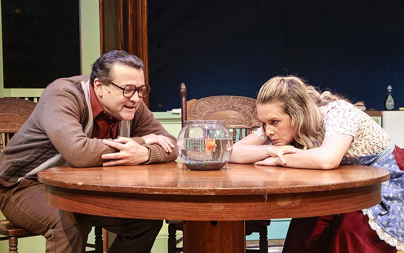 Rod Brogan and Rachel Moulton star in Florida Studio Theatre's "Birthday Candles."