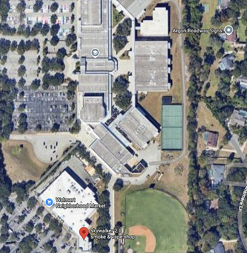 The nearest vape and smoke shop is only a few hundred feet away from Olympia High School.