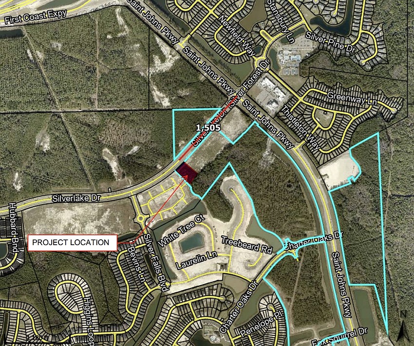 A commercial application filed with St. Johns County outlines plans for Beach Valley Mini Golf, a 36-hole, two-course facility spanning approximately 2 acres south of SilverLeaf Drive and west of St. Johns Parkway.