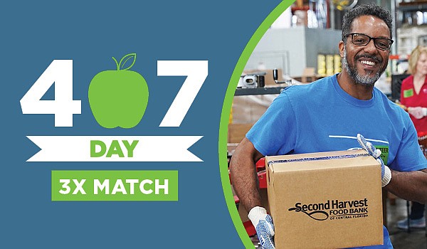 Second Harvest Food Bank received $50,000 matching grant