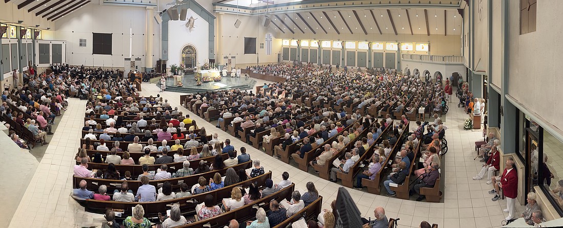 One of the Easter services at St. Elizabeth Ann Seton Catholic Church. Courtesy photo