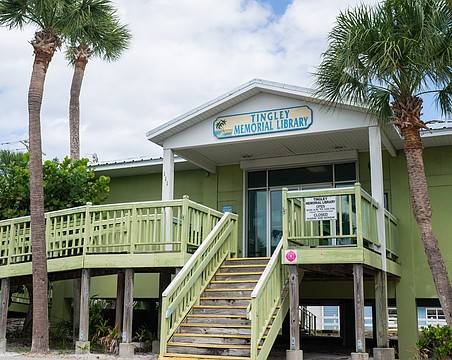 The Tingley Library in Bradenton Beach, pictured in October 2025, is in need of repairs estimated at $230,000.