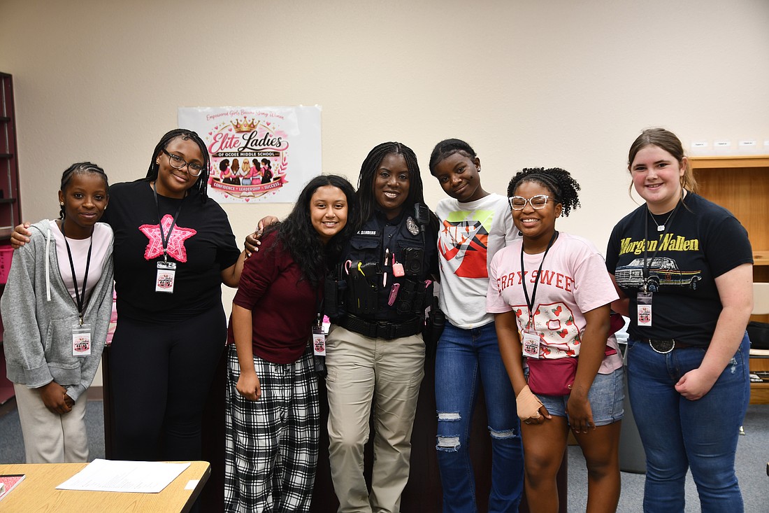 The Elite Ladies of Ocoee Middle School club meets every Wednesday for empowering lessons through hands-on activities, community service and guest speakers.