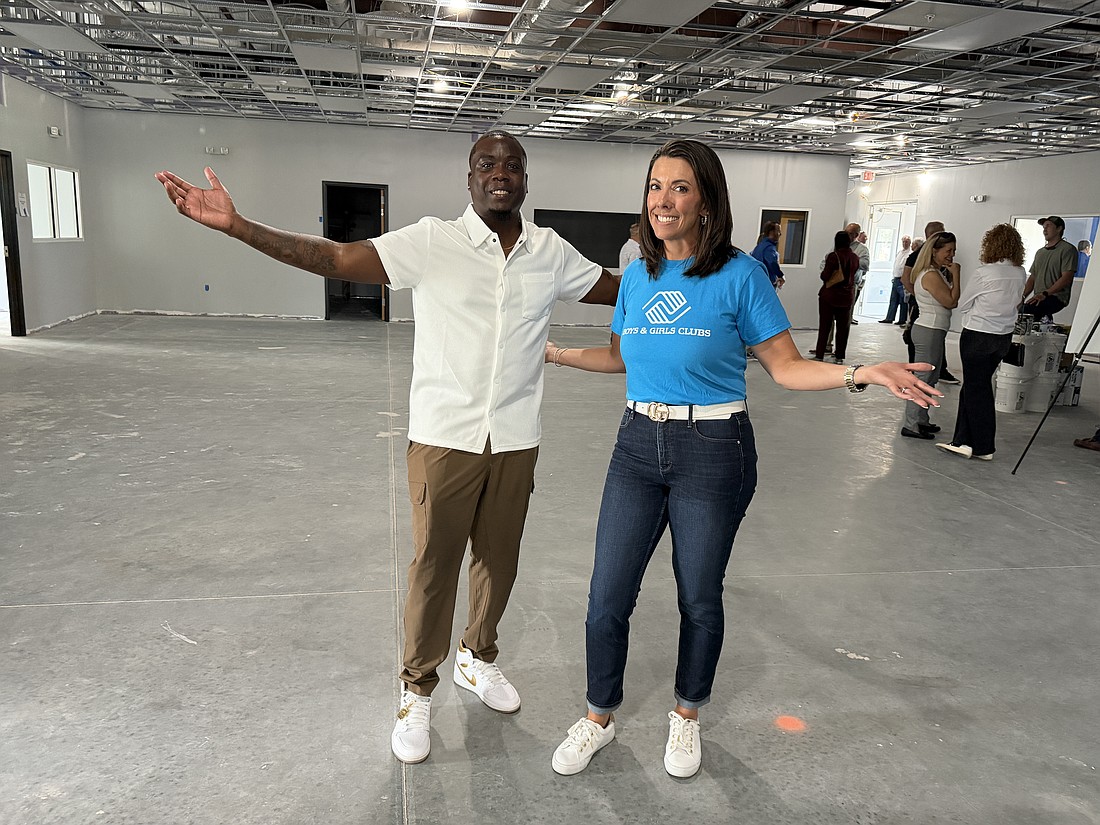 Boys and Girls Club Service Director Shamel Akins and CEO and President Jamie Merrill can’t wait for the new June Family Branch to open.