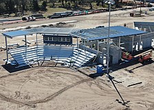 Work proceeds on the fields at 17th Street Park in northeastern Sarasota County. Completion is expected late this year