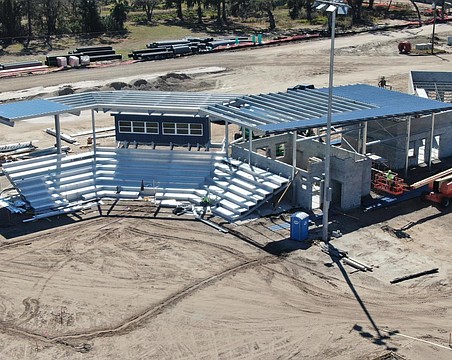 Work proceeds on the fields at 17th Street Park in northeastern Sarasota County. Completion is expected late this year