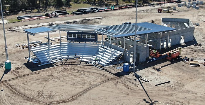 Work proceeds on the fields at 17th Street Park in northeastern Sarasota County. Completion is expected late this year