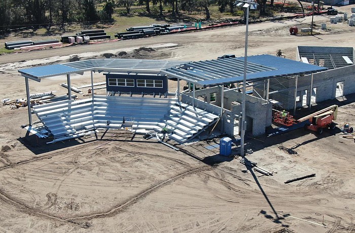 Work proceeds on the fields at 17th Street Park in northeastern Sarasota County. Completion is expected late this year